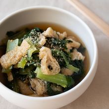 『小松菜と油揚げのさっと煮』＃簡単＃中華風