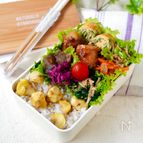 4抜き【肉巻きポテト弁当】小麦・植物油・乳・砂糖不使用
