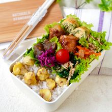 4抜き【肉巻きポテト弁当】小麦・植物油・乳・砂糖不使用