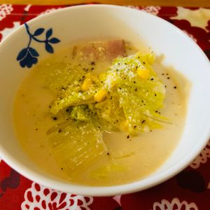 puricoの作ってみた!投稿(白菜とベーコンのやさしいミルクスープ)