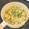 野菜嫌いの娘がおかわり【とうもろこしとオクラのふわ玉スープ】の工程3