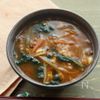 牛肉とほうれん草のユッケジャンスープ