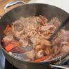 ご飯が止まらない！【絶品！豚肉のユッケジャン風スープ】の工程2