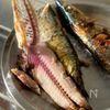 秋刀魚ときのこのパエリアの工程1