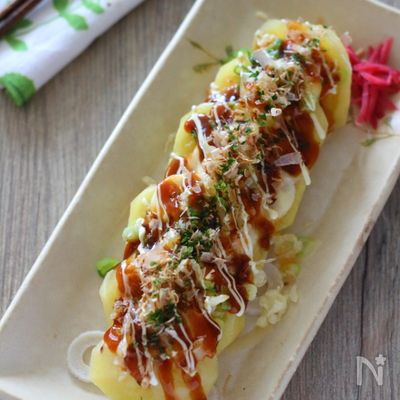 お好み焼風蒸しじゃがいも