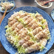 【肉巻きキャベツともやしのフライパン蒸し】4人分大満足おかず