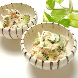 とのちゃまの作ってみた!投稿(副菜にもおつまみにも◎『大根の和風ツナマヨサラダ』)