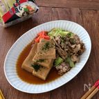 【レンジで簡単！麺なし焼きそば風】高野豆腐の焼きそばソース煮