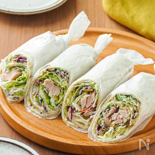 【腸活ラップサンド】材料3つ 包むだけ
