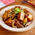 煮るだけでしみ旨【厚揚げと牛肉の甘辛煮】