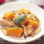 肉じゃがならぬ、肉かぼちゃ