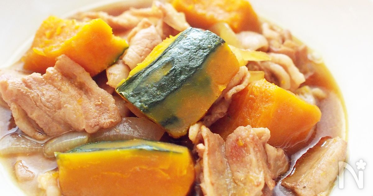 肉じゃがならぬ、肉かぼちゃ