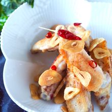 ご飯もお酒も進みます！鶏手羽中のペペローチーノ