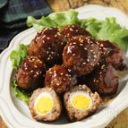 お弁当に♪甘辛だれのうずらの卵入り肉団子