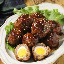 お弁当に♪甘辛だれのうずらの卵入り肉団子