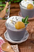 黒ごまプリン│お月見を楽しむ濃厚簡単和スイーツ
