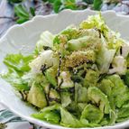 ＊レタスとアボカドとクリームチーズの塩昆布和え＊