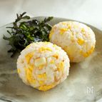 お弁当に　卵チーズおかかおにぎり