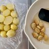 【ポテトとチキンのバルサミコにんにく照り焼き】めちゃ旨♪の工程1