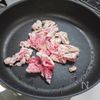 蕪と豚細切れ肉の中華煮の工程2