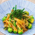 レンジで2分！丸ごとオクラの和風レモンマスタードマリネ