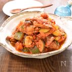 じっくり炒めて♪ごろごろズッキーニのトマト煮込み