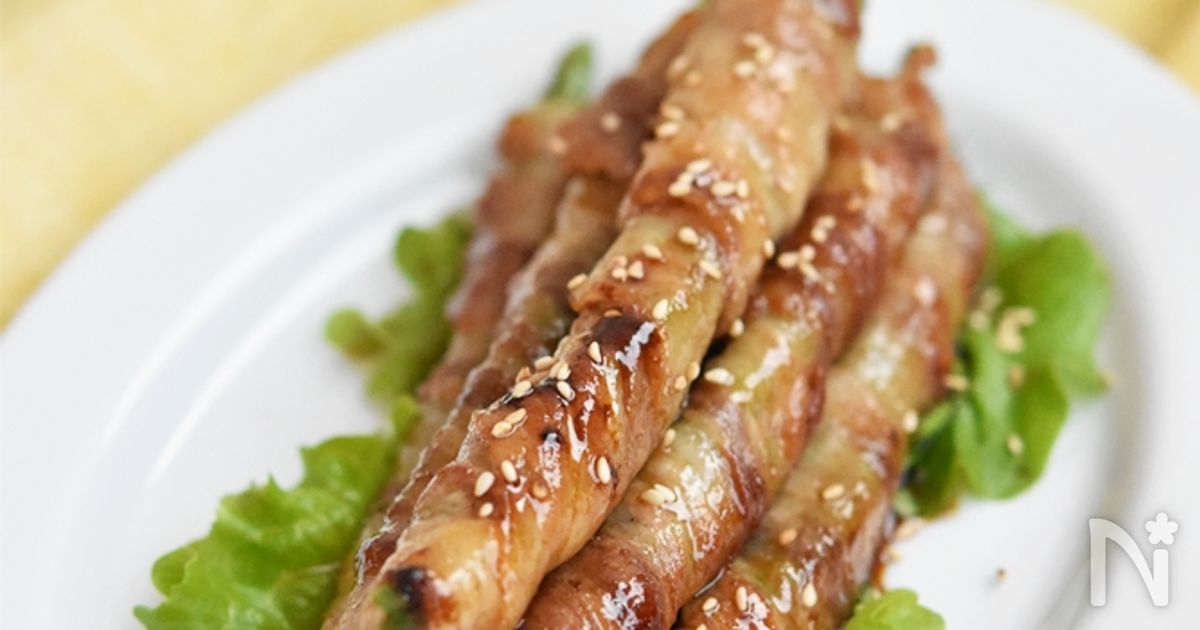 いんげんの豚肉巻き照り焼き【作り置き】