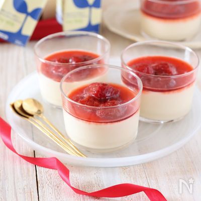 なめらかな豆乳パンナコッタ【豆乳でヘルシーデザート】