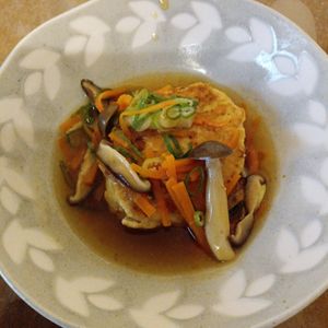 907307の作ってみた!投稿(【鶏ひき肉ときのこの和風あんかけハンバーグ】ほっこり和食♡)