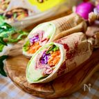 ローストポークとマッシュポテトのラップサンド
