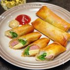 【ウインナーとピーマンのチーズ春巻き】子どもパクパク喜ぶ♪
