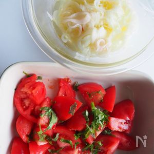 保存版！やみつきトマト【トマトとシャキッと新たまねぎサラダ