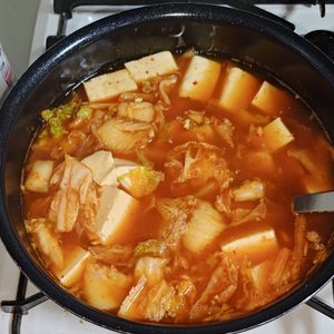 9Sの作ってみた!投稿(【ホクうまキムチスープ】長いもがホクホク♪)