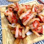【おうち居酒屋】ちくわ×紅生姜のカリパリ磯辺揚げ