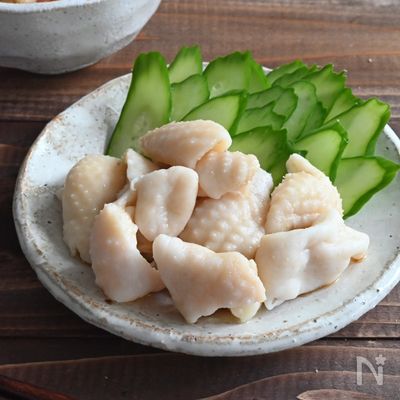 メイン食材1つだけ!さっぱりおいしい!鶏皮ポン酢