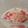 トマト氷のバジル豆乳そうめんの工程3