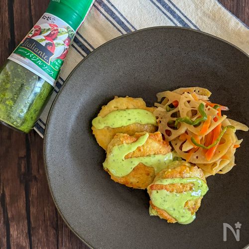 バジル香るチーズつくね