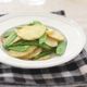 新じゃがときぬさやのシャキシャキ炒め