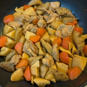 ぴょん吉の作ってみた!投稿(【たけのこと鶏肉の煮物】ほっとする、こっくり和風おかず♪)
