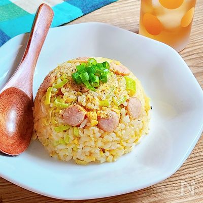 レンジで時短！ひとりランチのチャーハン