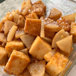 hananekoの作ってみた!投稿(鶏大根風♪【香ばし厚揚げと大根の甘辛炒め煮】)