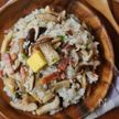ガリバタきのこの混ぜご飯