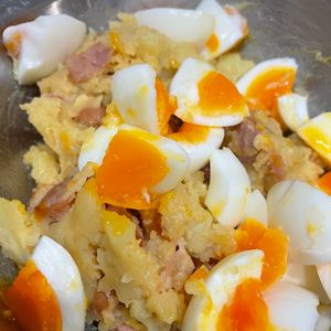 ハムの作ってみた!投稿(コンソメパンチ風でバリ旨《簡単♡ポテトサラダ》)