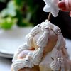 ミニシューで白いツリー☆クリスマスケーキの工程6