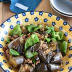 【焼肉のタレで簡単！ナスとピーマンのそぼろ炒め】ご飯がすすむ