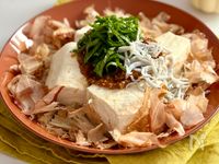 レンジで簡単♡豆腐とえのきの梅ごまだれ【腸活ダイエット】