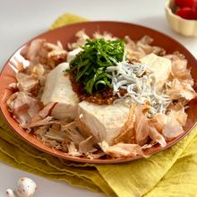 レンジで簡単♡豆腐とえのきの梅ごまだれ【腸活ダイエット】