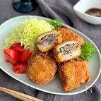 【なすと豚肉のひと口かつ】サクッとジューシー！