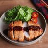 アレンジとんかつ！とんかつのガーリックソースがけ