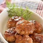 豚こまボールのマスタードマヨ照り焼き【冷凍・作り置き】